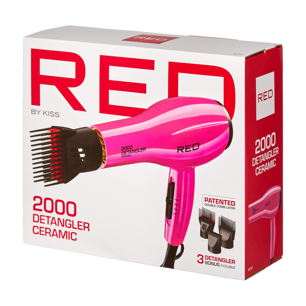 RED by KISS 2000 ceramic dryer hanger loop for easy storage