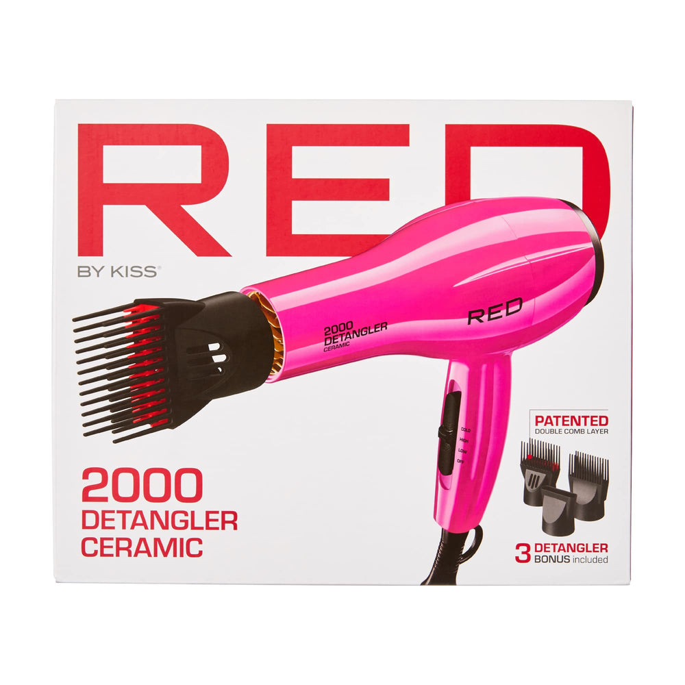 RED by KISS 2000 ceramic dryer pink housing with stylish design
