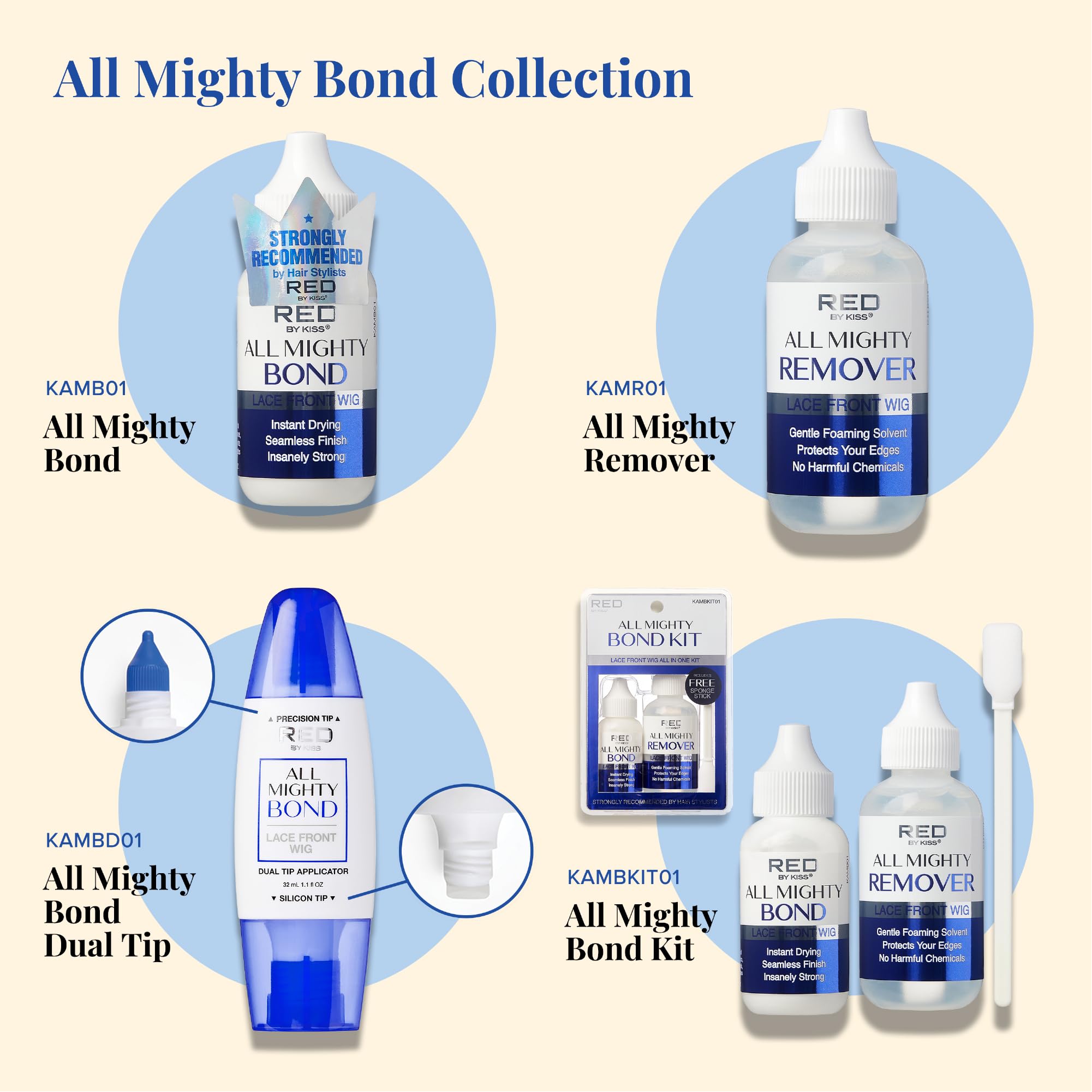 Red by Kiss All Mighty Bond is fragrance-free and safe for sensitive skin