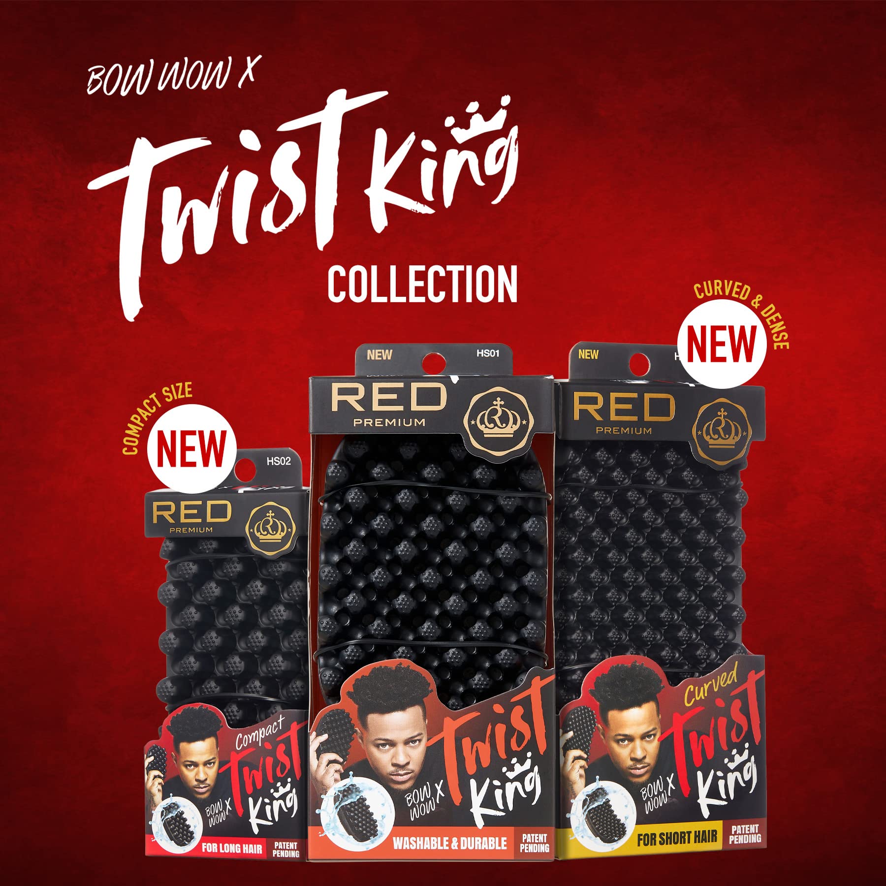 Red by Kiss Bow Wow X Twist King Mini demonstrates twist application on hair
