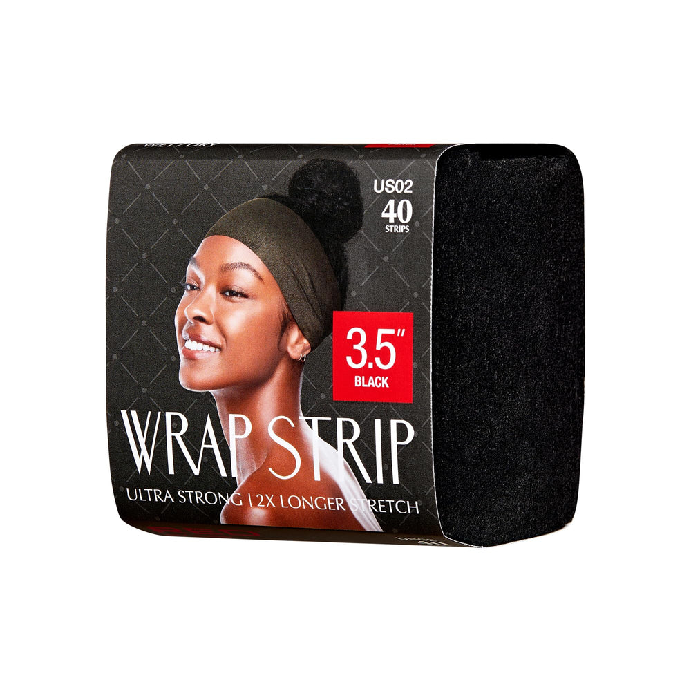 Red by Kiss Ultra Strong wrap demonstrates 2x stretch for secure grip during styling