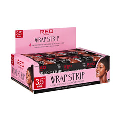 Red by Kiss wrap shown molding a sleek hairstyle for precise shapes