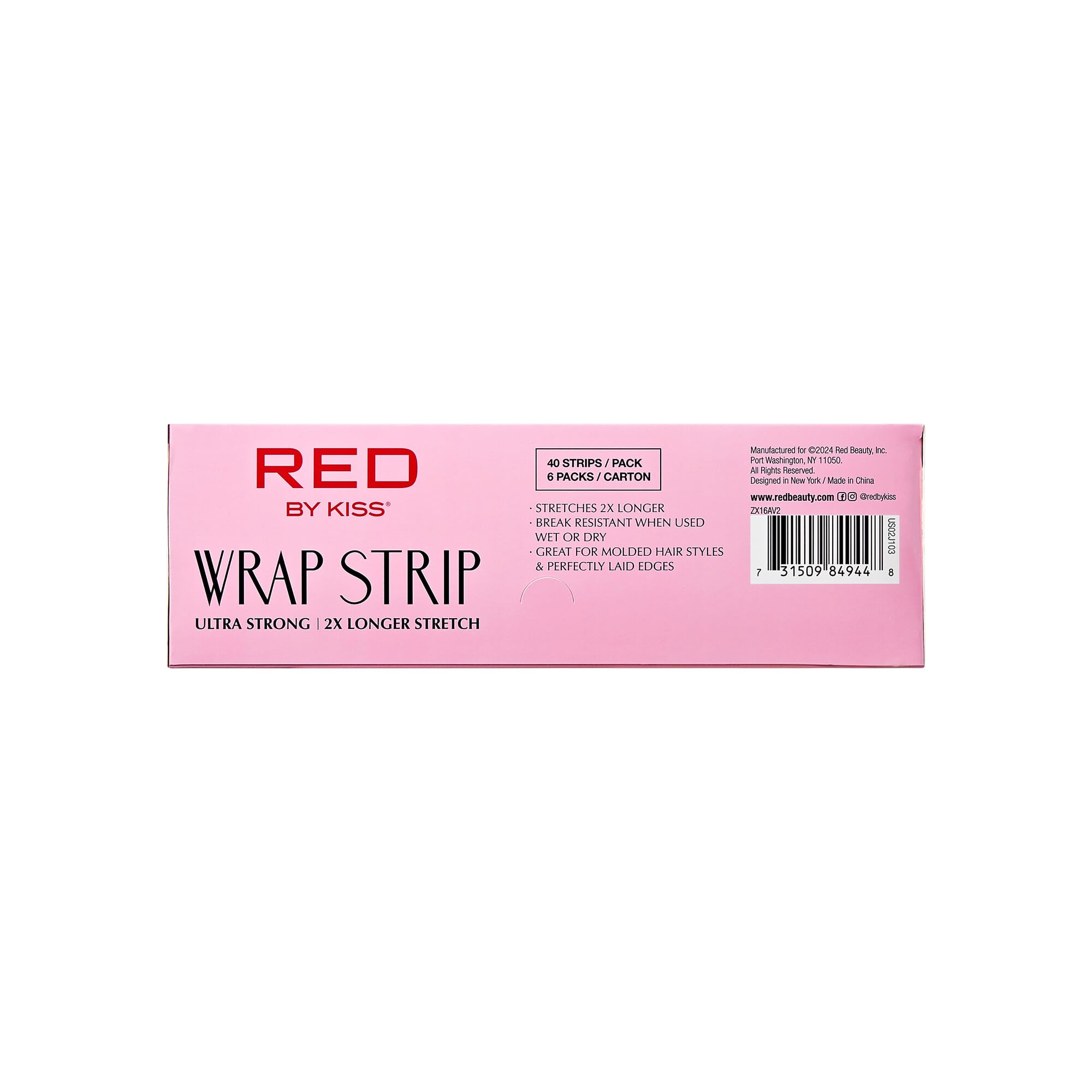 Red by Kiss strips used on wet and dry hair for versatile styling options
