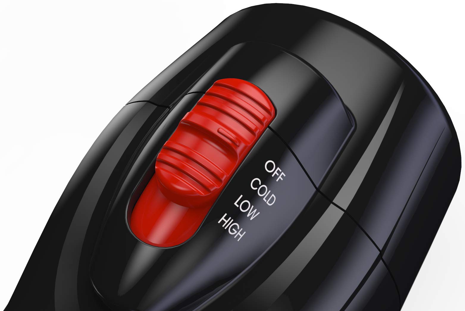 RED by Kiss ionic technology close-up highlighting frizz control and shine.