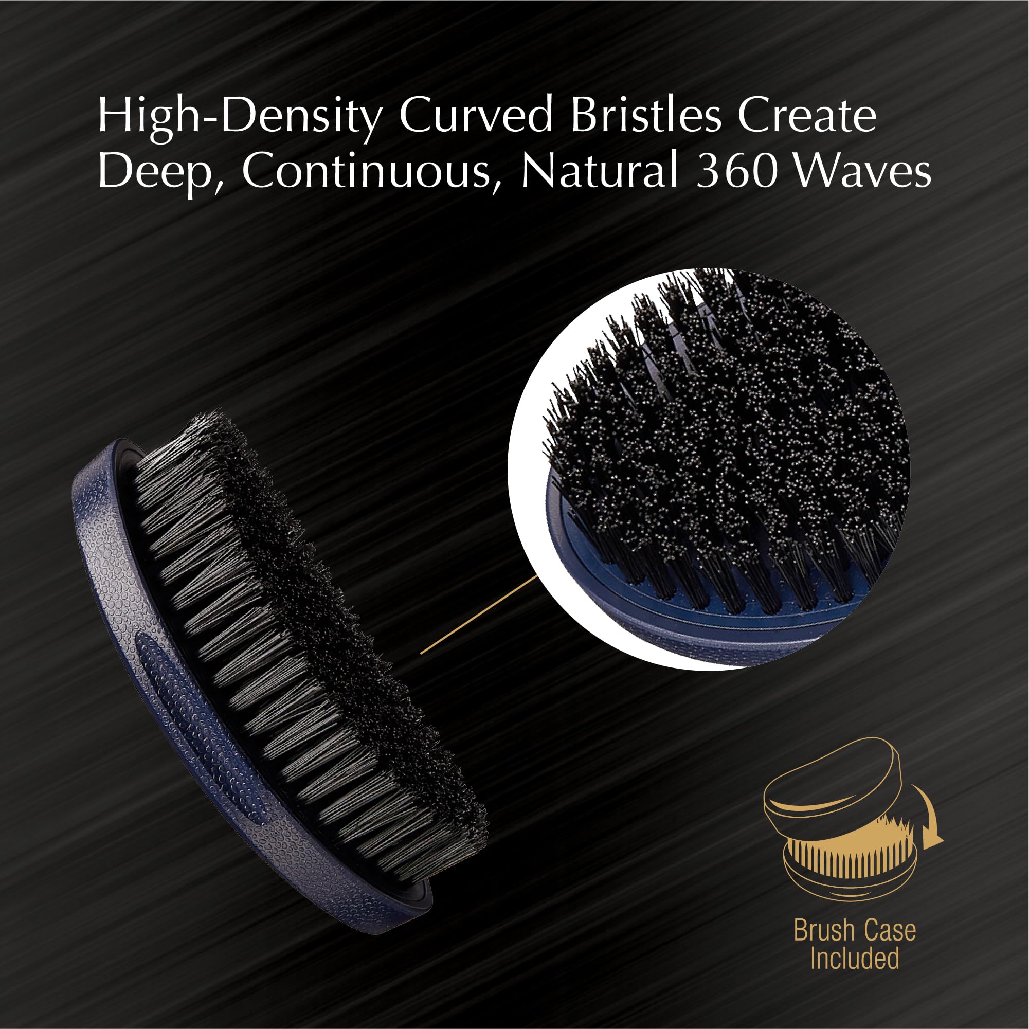 Red by Kiss high-density hard bristles head for rapid wave training and precision