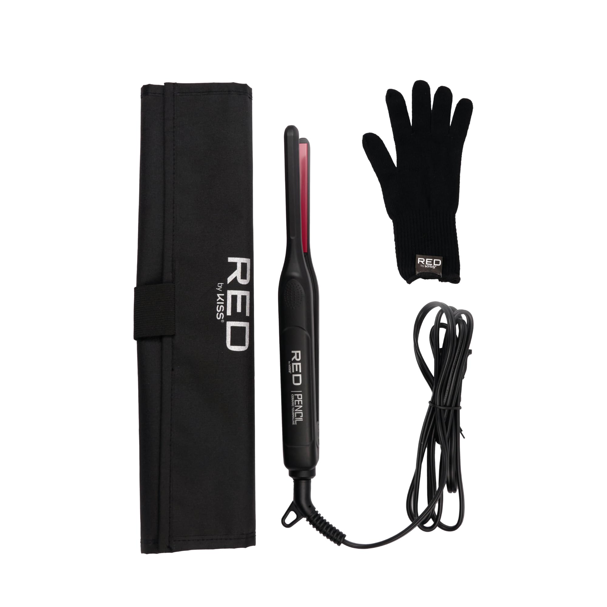 Red by Kiss pencil flat iron 0-3-inch plates deliver precise control