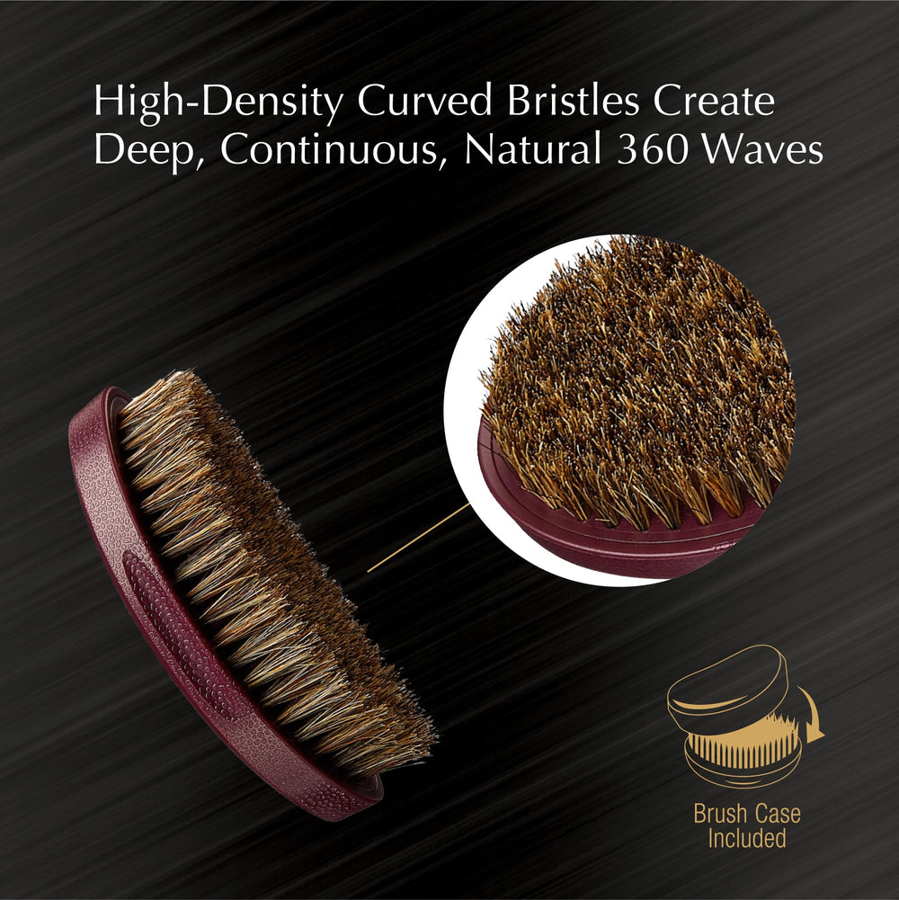 Red by Kiss Pocket Wave Bow Wow curved bristles sculpt deep natural 360 waves
