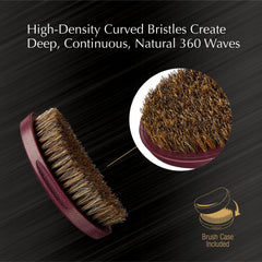 Red by Kiss Pocket Wave Bow Wow curved bristles sculpt deep natural 360 waves