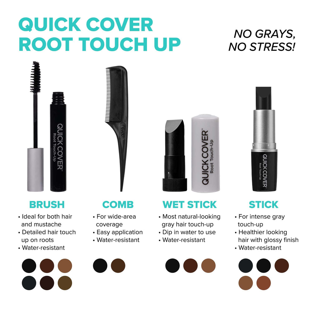 Red by Kiss Quick Cover water-resistant formula resists sweat and humidity.