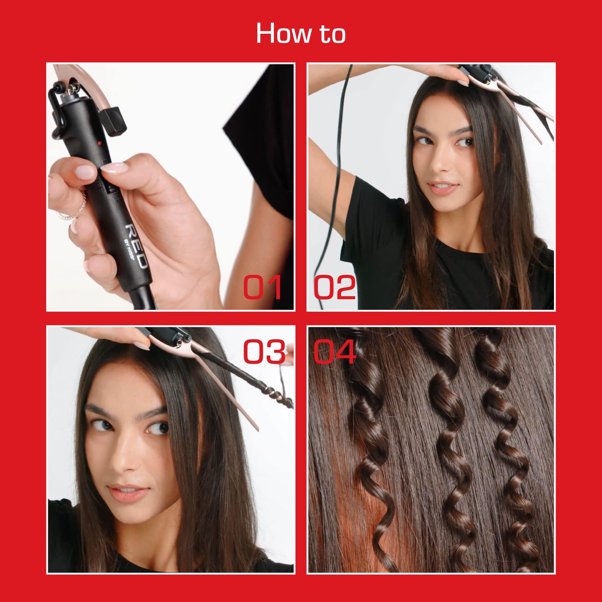 red by kiss short hair styling demo with compact tools