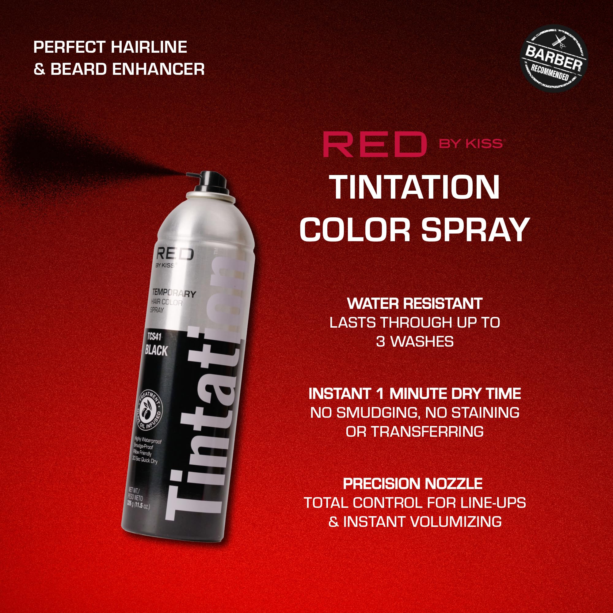 RED by Kiss Tintation gray-root-coverage blends naturally for long-lasting color between visits.