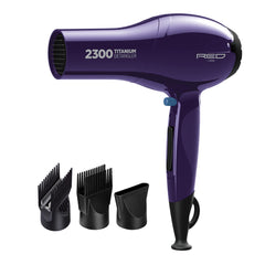 Red by Kiss Titanium Detangler Dryer front view highlights double comb layer technology for detangling efficiency