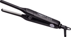 Red by Kiss Titanium Styler Pencil Flat Iron close-up highlighting edge control for pixie cuts.