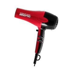 Red by Kiss Tourmaline Ceramic 2200 PRO dryer side profile showing ergonomic design