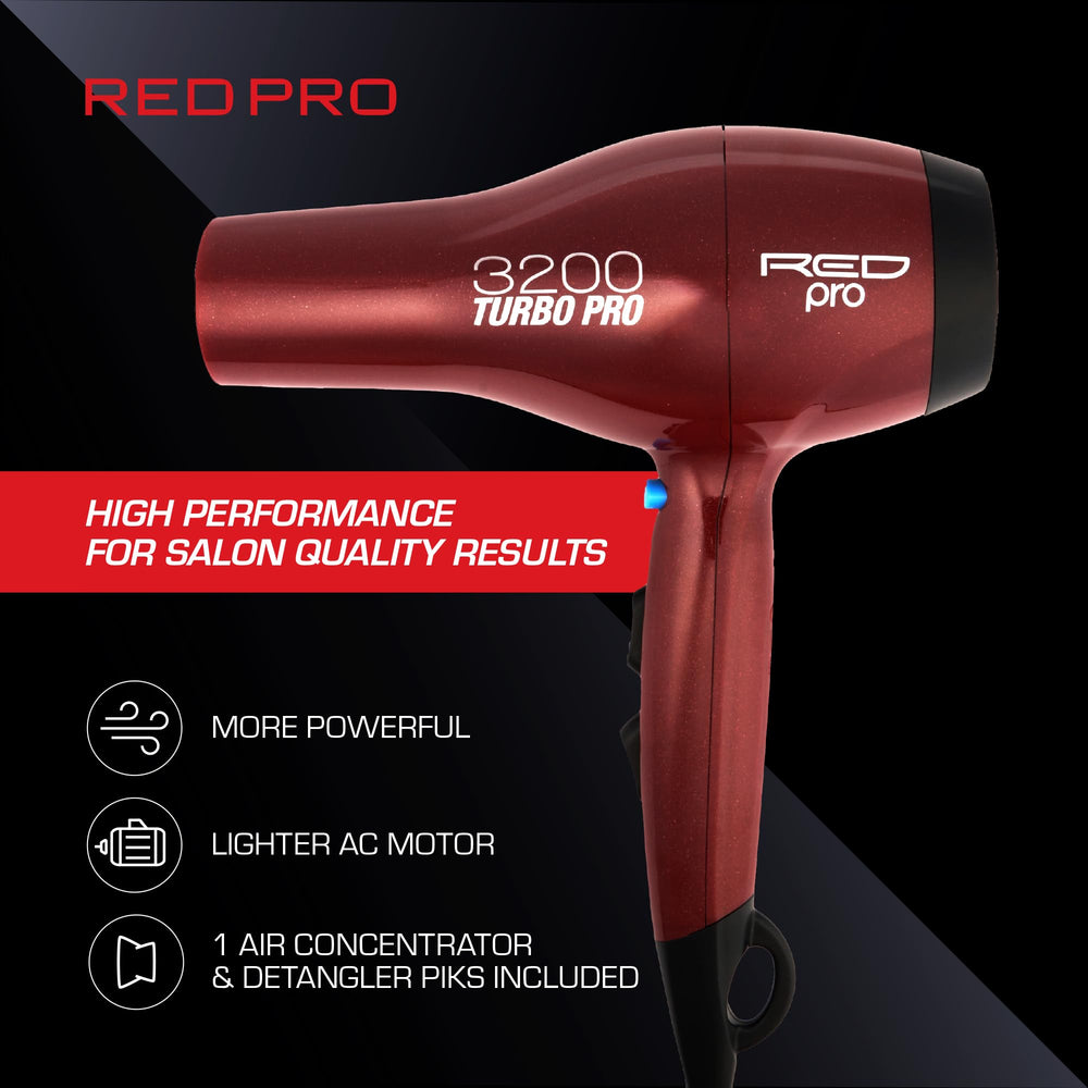 Red Pro 3200 air concentrator attachment directs precise airflow.