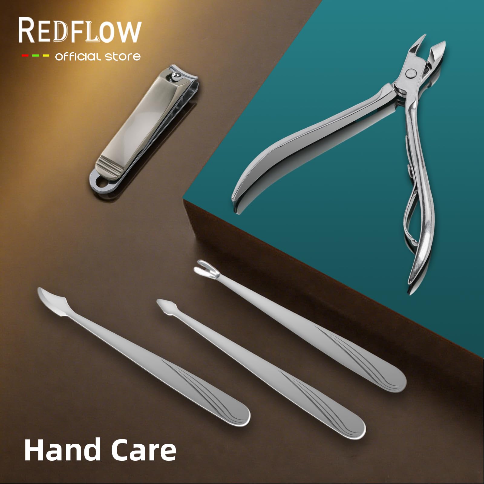 RedFlow travel-friendly manicure kit fits in bags for on-the-go grooming.