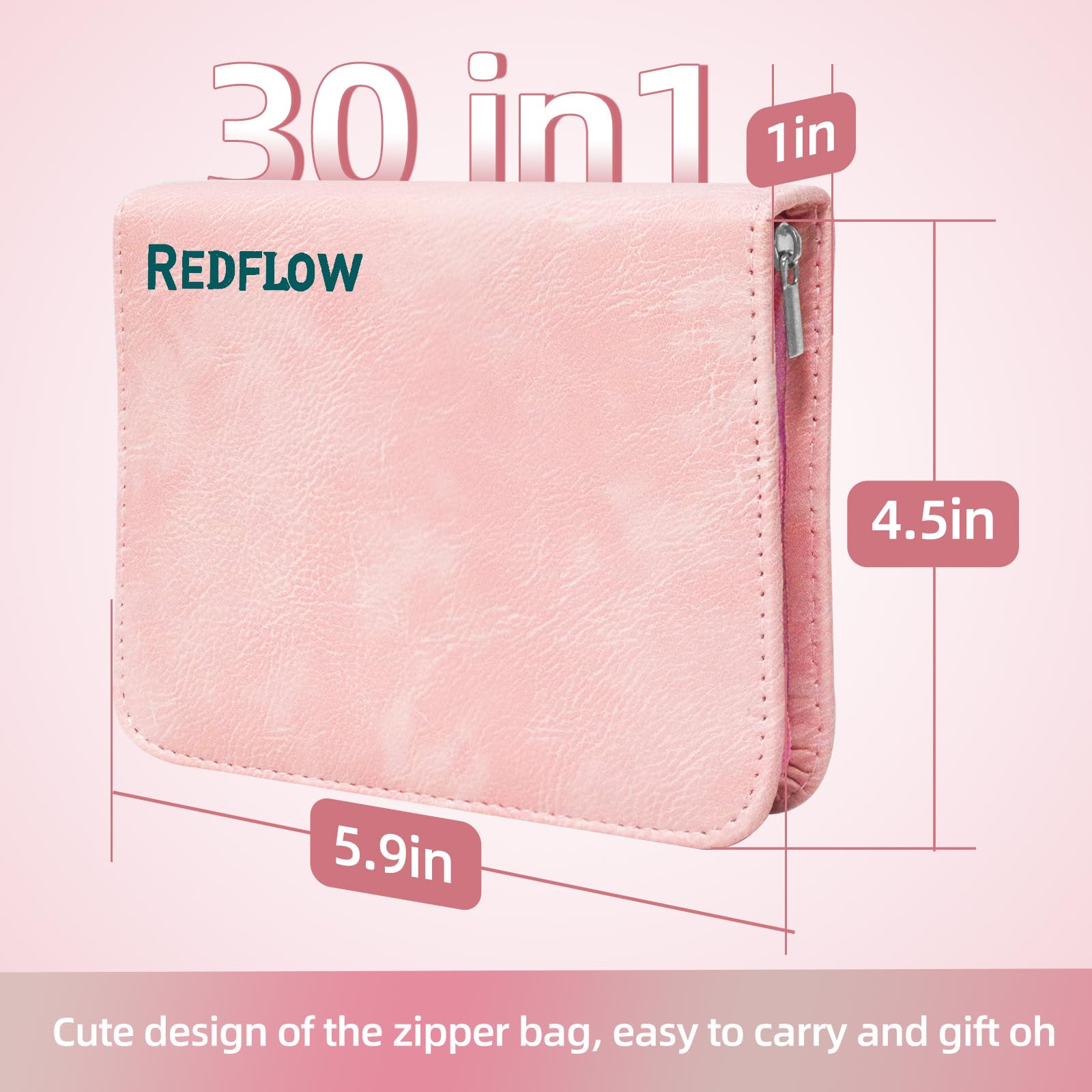 RedFlow travel-friendly kit with compact case stores 30 tools.