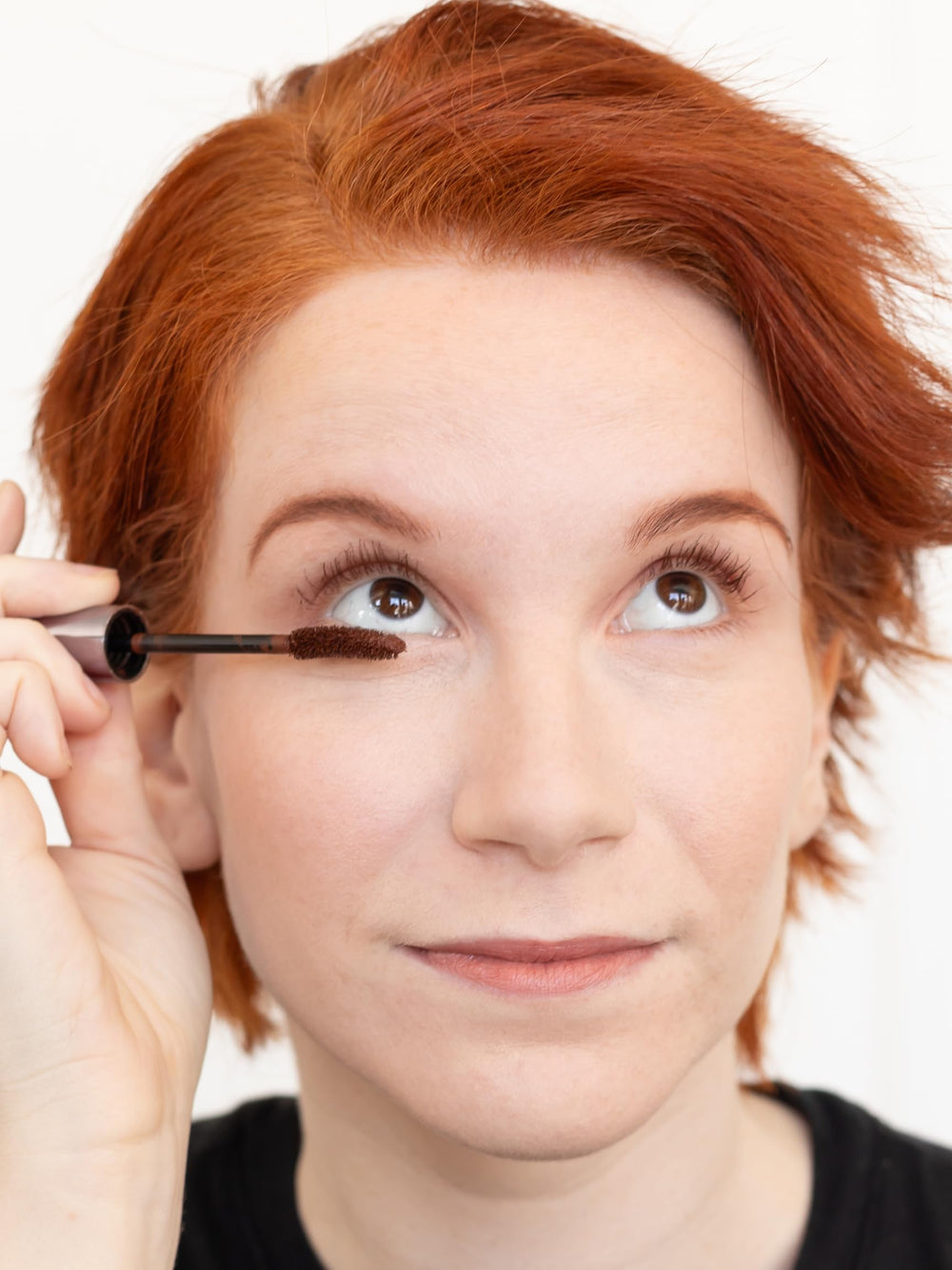 Redhead Revolution Gingerlash lashes after application showing defined, smudge-resistant look.