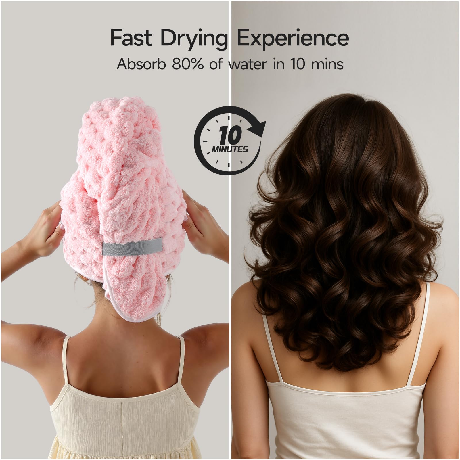 REDKISS anti-frizz microfiber care reduces friction for healthier-feeling strands.