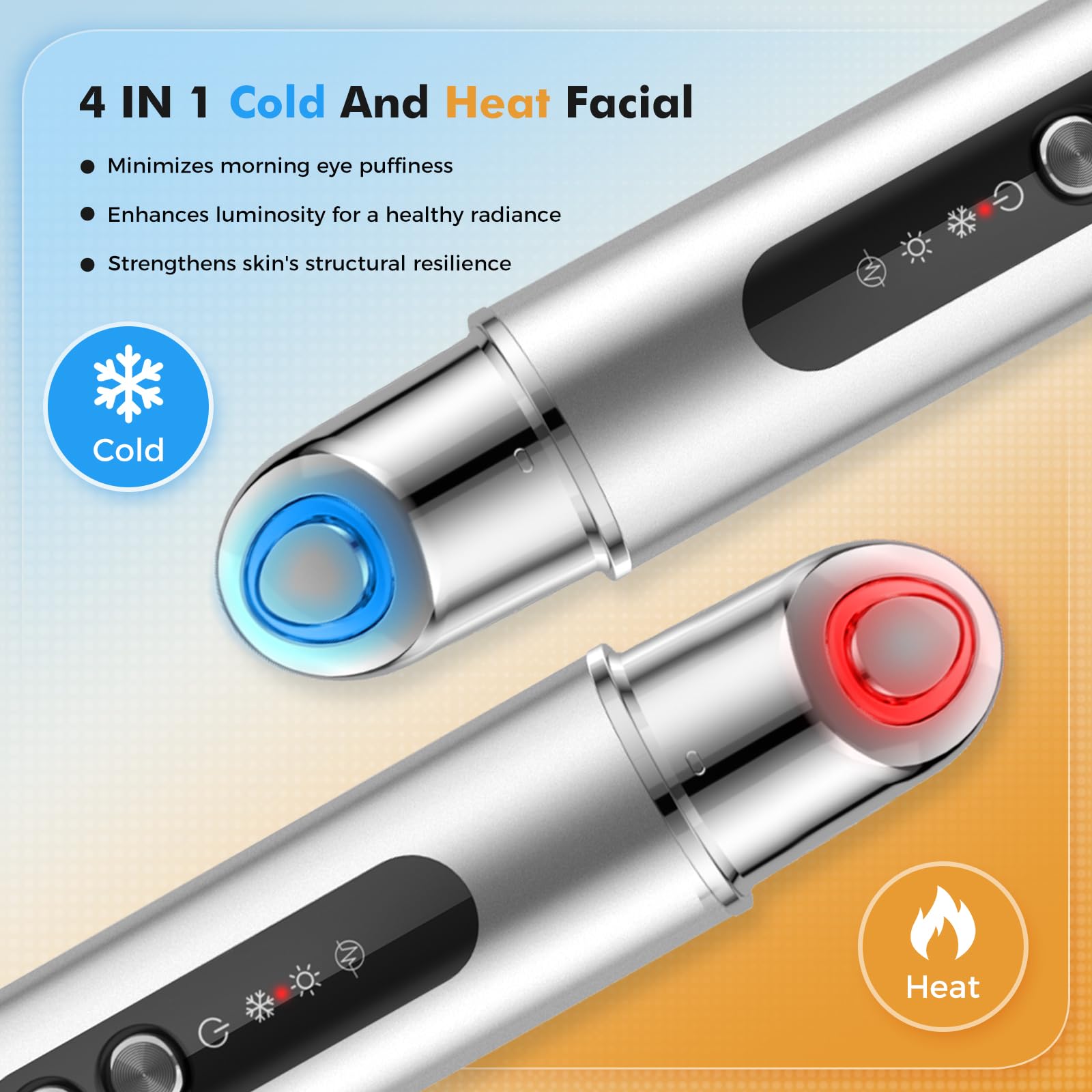 REDLOOK Depuffing Wand cooling therapy delivers cold touch to reduce puffiness.