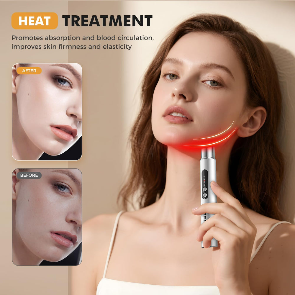 REDLOOK Depuffing Wand curved tip glides easily across skin.