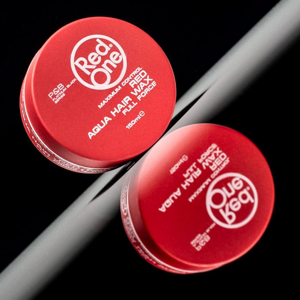 RedOne Aqua Hair Wax shine closeup highlights high-gloss finish.
