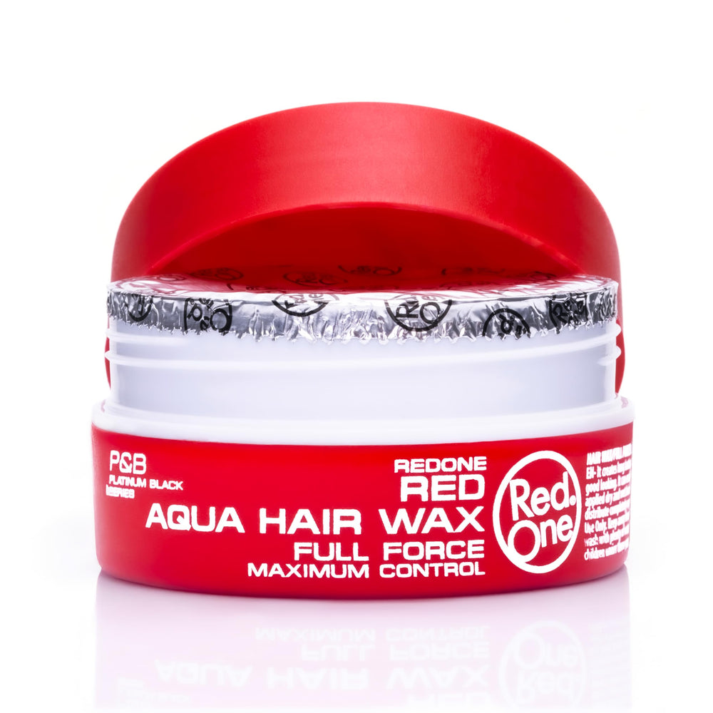 Redone Hair Wax Red water-based formula for easy application and washout.