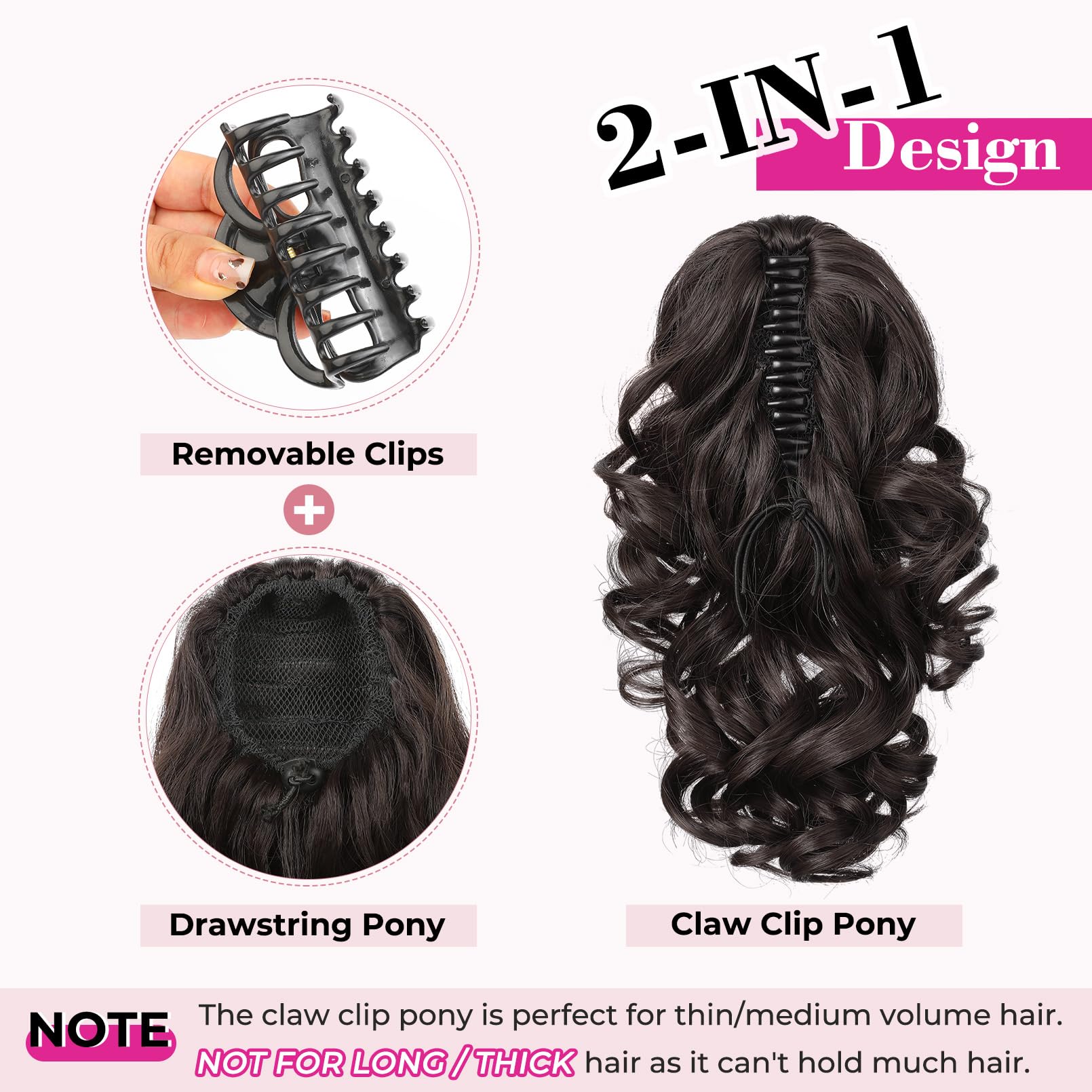REECHO chocolate brown with highlights blends naturally for a salon-style look.