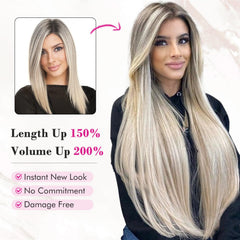 REECHO heat-resistant fiber extensions designed for safe heat styling.