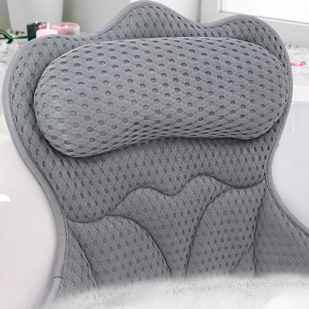 REEZEIVI bath pillow thick-padding for plush neck support during a relaxing soak