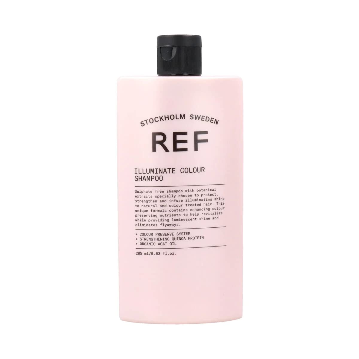 REF Illuminate Colour Shampoo bottle highlighting color protection and luminous shine for natural and color-treated hair.