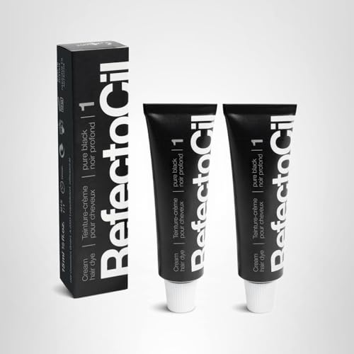 RefectoCil cream dye application demonstrates easy shade mixing for personalized, long-lasting color.