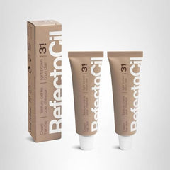 RefectoCil 3.1 Light Brown color-mixing application for customized tones.