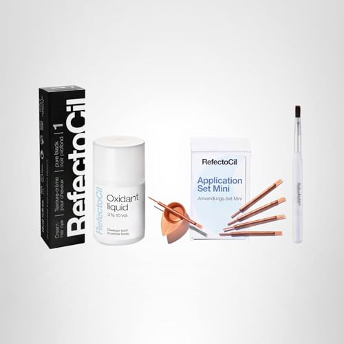 Refectocil Hair Tinting Kit full package showing tools for at-home coloring