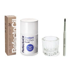 Refectocil Light Brown (#3.1) cream dye for natural warm highlights