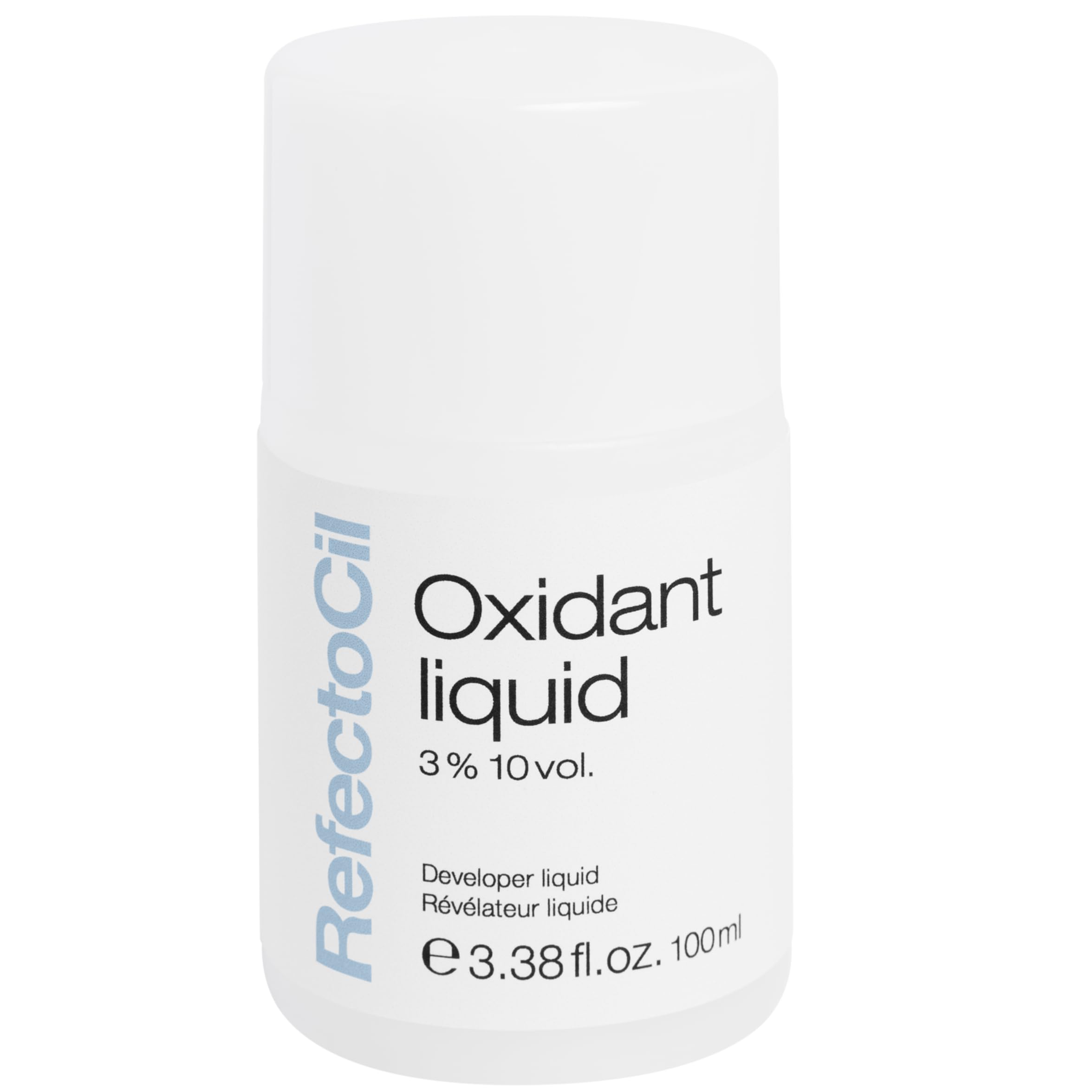 Refectocil Liquid Developer 100ml bottle for consistent tint results and reliable color development