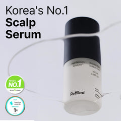 Refilled Booster Plus Moisture scalp massage use showing circulation support.