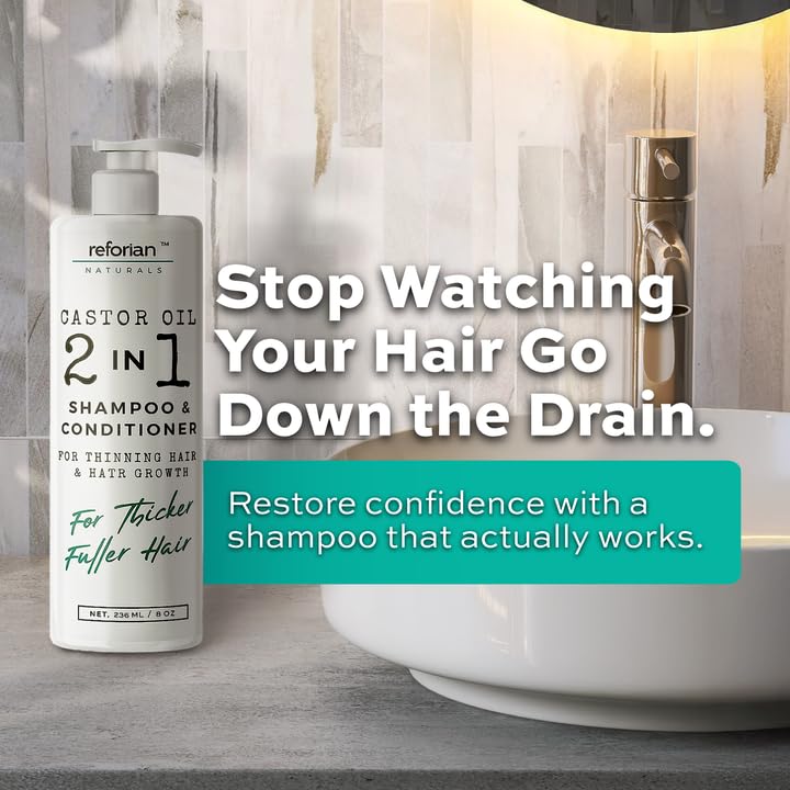 Reforian post-wash hair with natural shine.