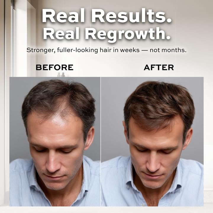 Hands applying 2-in-1 shampoo to wet hair.