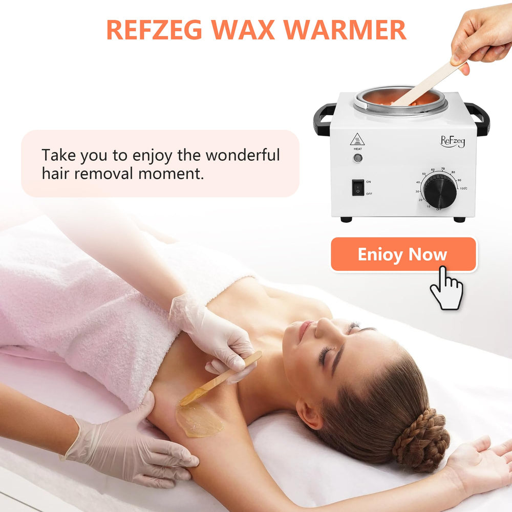 ReFzeg detachable wax basin enables quick cleanup after waxing