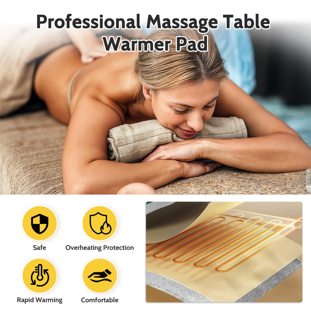 ReFzeg massage table warmer displays nine heat settings