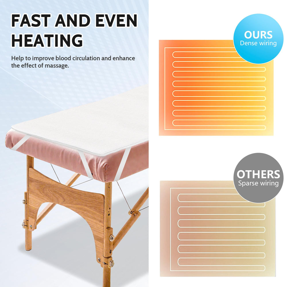 ReFzeg massage table warmer elastic corner straps secure to standard table