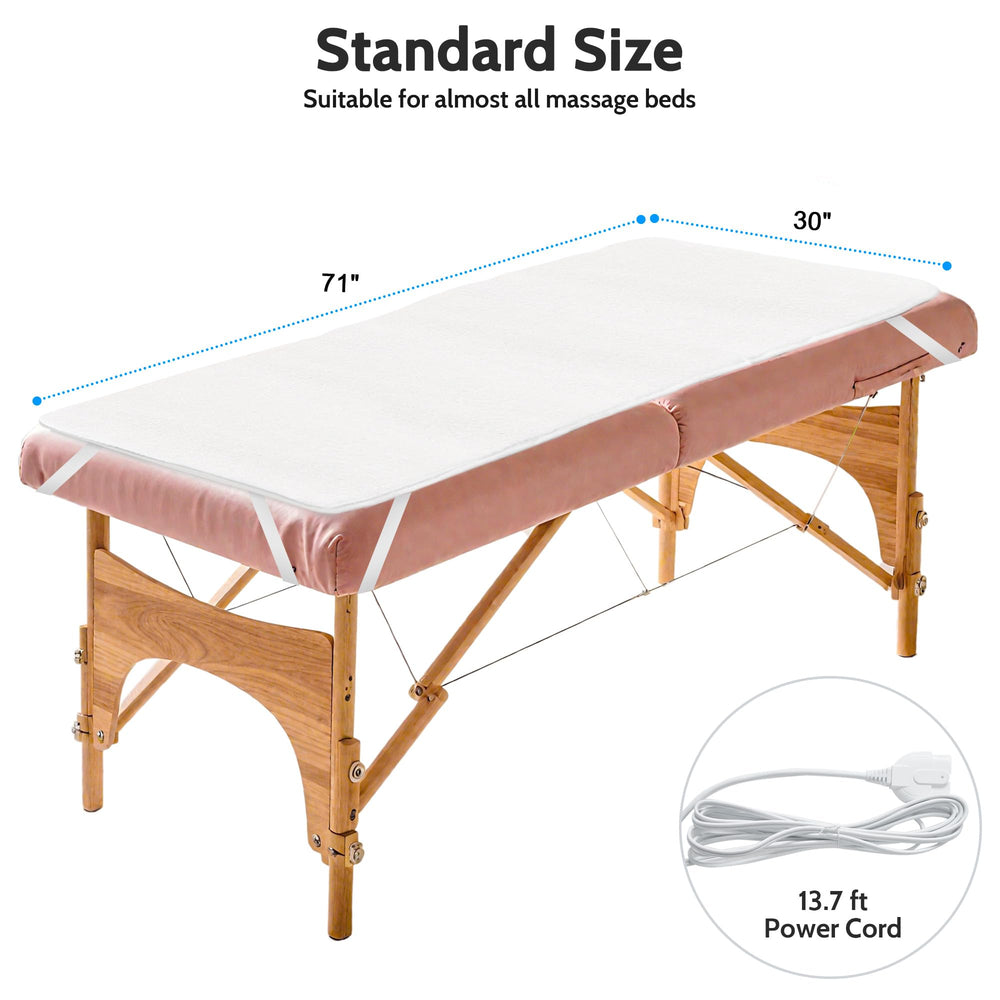ReFzeg massage table warmer on table in use creating warm ambiance