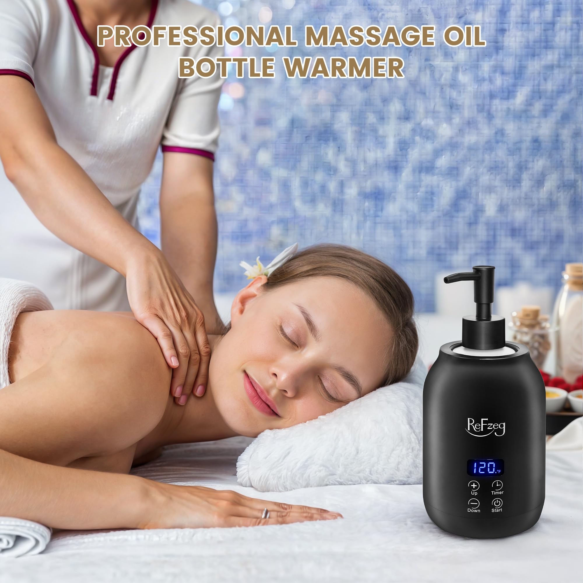 ReFzeg oil heater controls showcase a compact design for salon or home routines.