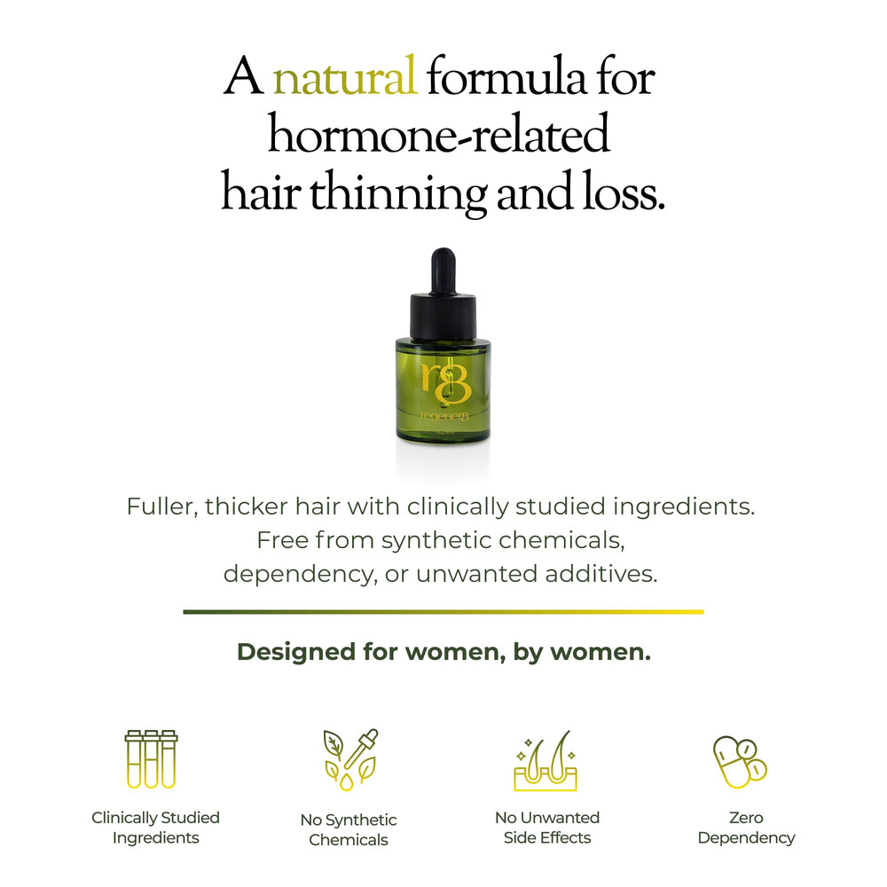 Regener8 hair oil drops close-up for precise scalp support application