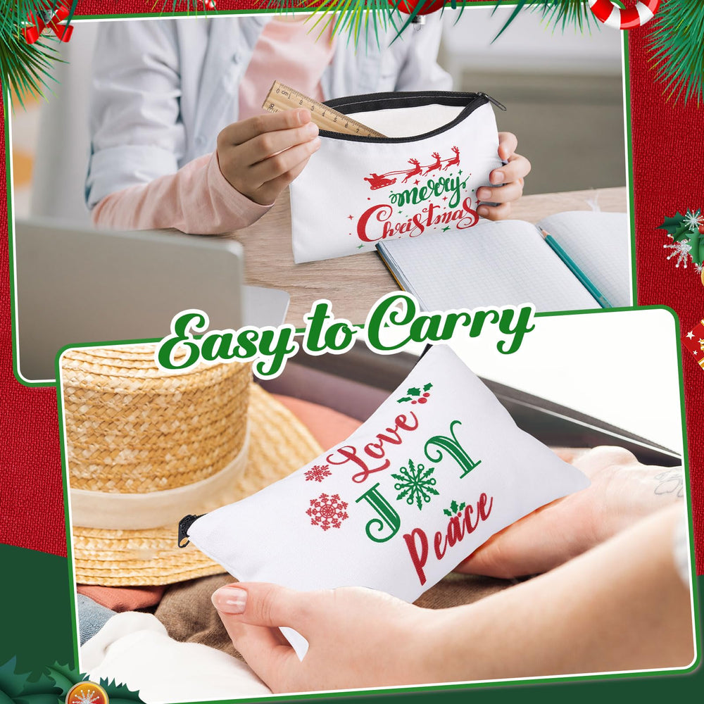 Reginary Christmas makeup pouch variety styles pair with outfits and seasons.