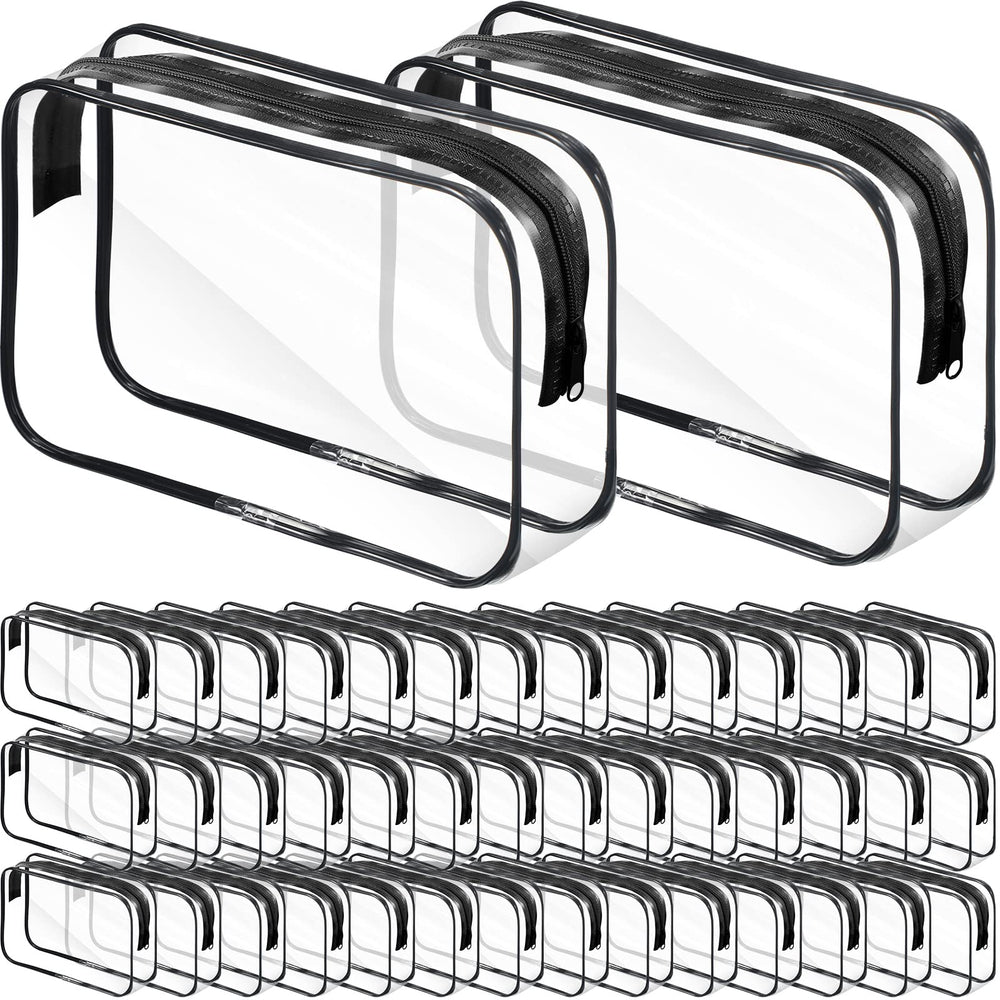 Reginary clear makeup bag 36-pack front view for organized travel kit.