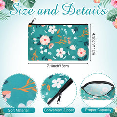 Reginary flower canvas bag with zipper keeps items secure on the go.