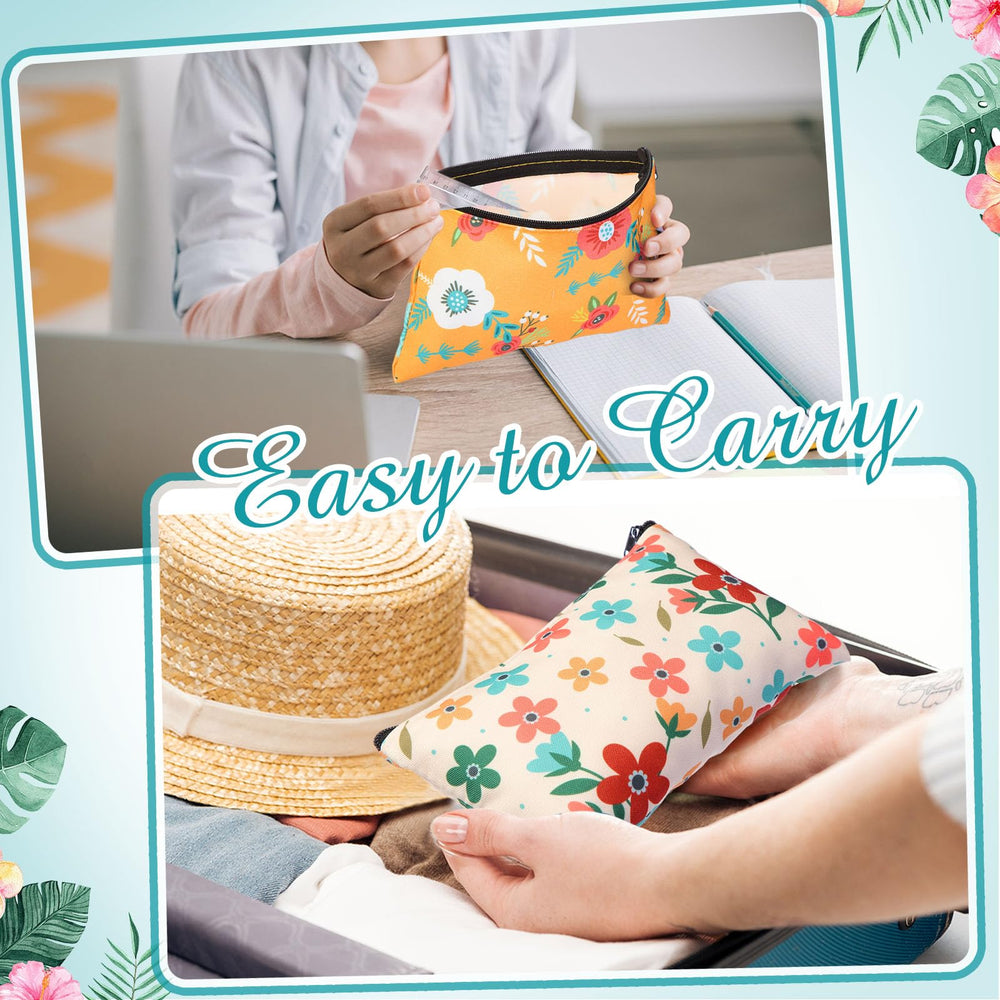 Reginary multicolor pouch helps distinguish uses and outfits with floral variety.