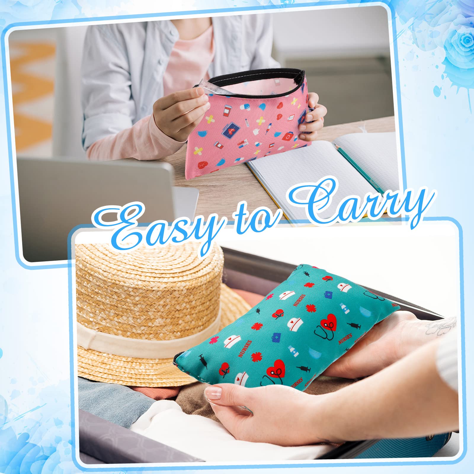 Reginary nurse cosmetic bag Pattern 04 colorful patterns for gift giving